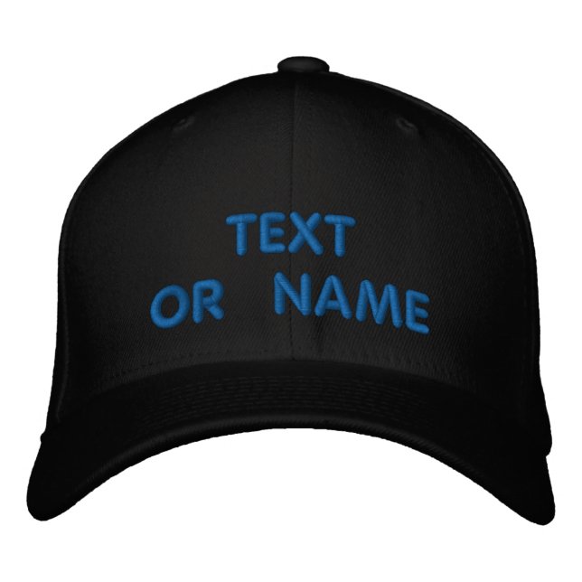 Personalized Embroidered Baseball Hats Template (Front)