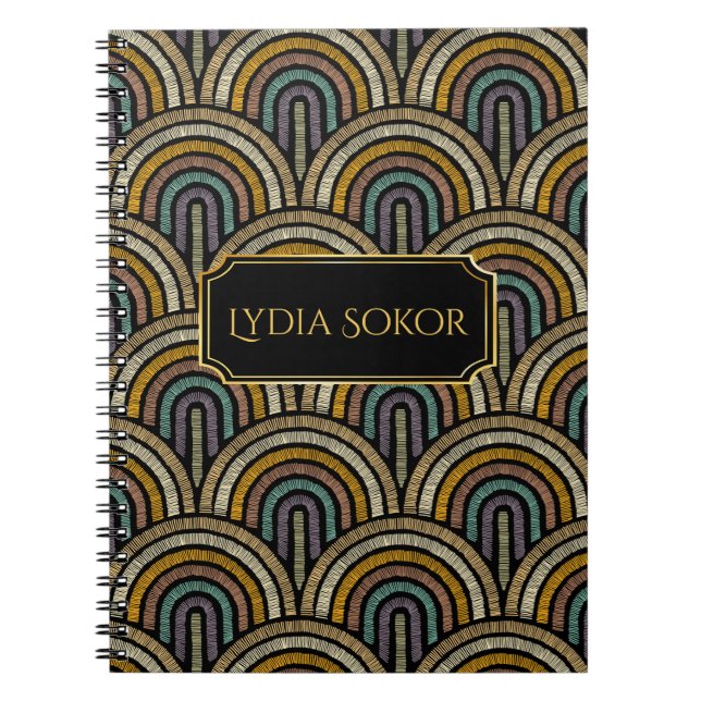 Personalized Embroidered-Style Notebook (Front)