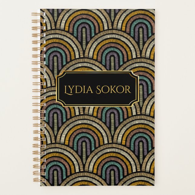 Personalized Embroidered-Style Planner (Front)