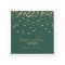 Personalized EMERALD Green Gold Confetti Wedding