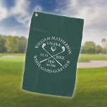 Personalized Emerald Green Hole in One Golf Towel<br><div class="desc">Personalize the name,  location hole number and date to create a great keepsake to celebrate that fantastic hole in one. Designed by Thisisnotme©</div>