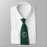 Personalized Emerald Green Monogram Initials Golf Tie<br><div class="desc">Personalize the initials to create a great monogram golf gift and keepsake. Designed by Thisisnotme©</div>
