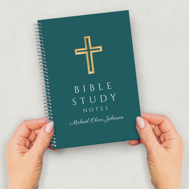 Personalized Emerald Green Religious Cross Notebook (Personalized Emerald Green Religious Cross Notebook)