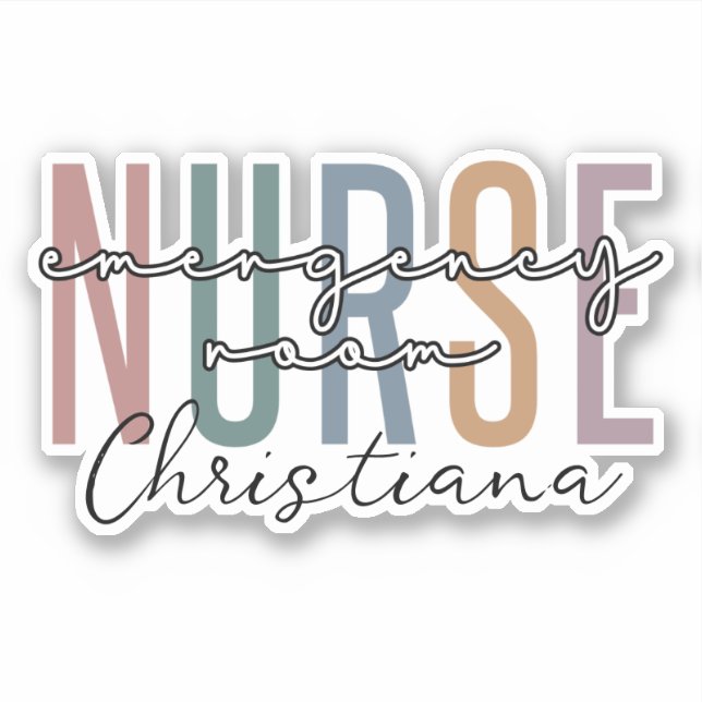 Personalized Emergency Room nurse ER Nurse  (Front)