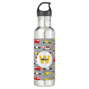 Personalized Emergency Vehicles Transportation 710 Ml Water Bottle