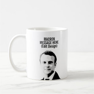 PERSONALIZED EMMANUEL MACRON COFFEE MUG
