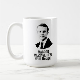 PERSONALIZED EMMANUEL MACRON COFFEE MUG