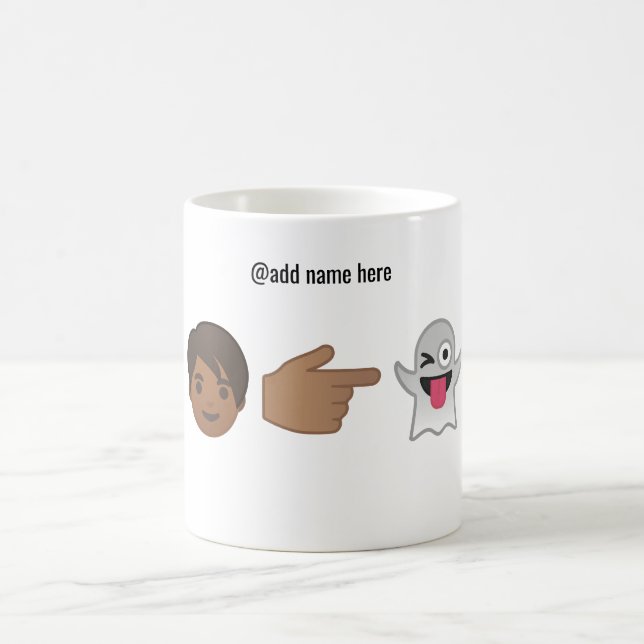 Personalized Emoji Mug | You're My Boo (Center)