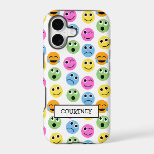 Personalized Emojis Faces Colourful Patterned
