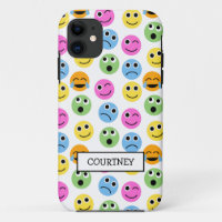 Personalized Emojis Faces Colourful Patterned