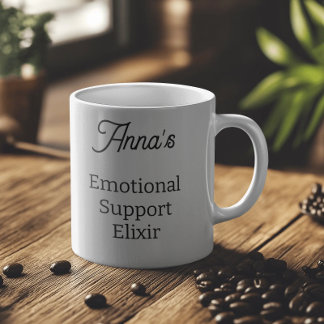 Personalized Emotional Support  Coffee Mug