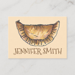 Personalized Empanada Spanish Pastry Chef Food Business Card