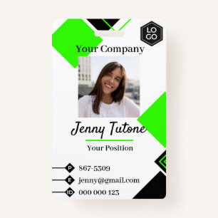Personalized Employee Logo & Photo ID Badge