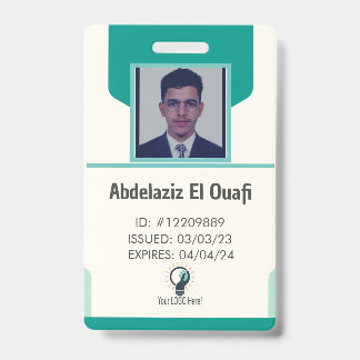 Personalized Employee Logo & Photo ID Badge
