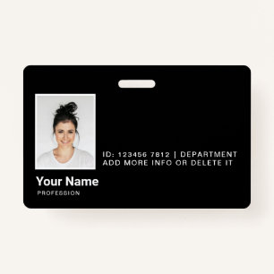 Personalized Employee Modern Photo ID Security Badge