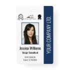 Personalized Employee Photo Certification Blue ID