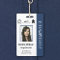 Personalized Employee Photo Certification Blue ID