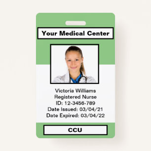 Personalized Employee Photo ID Badge
