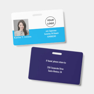 Personalized Employee Photo ID Company Security Ba Badge