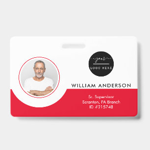 Personalized Employee Photo ID Company Security Ba Badge