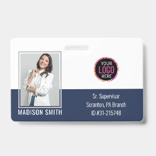 Personalized Employee Photo ID Company Security Ba Badge