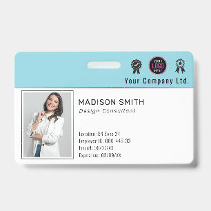 Personalized Employee Photo ID Company Security Ba Badge