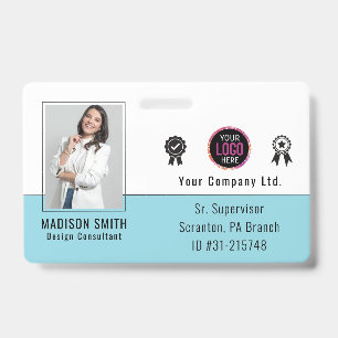 Personalized Employee Photo ID Company Security Ba Badge