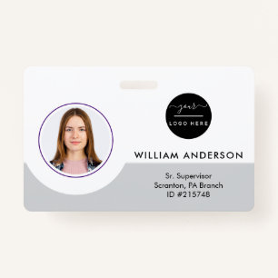 Personalized Employee Photo ID Company Security Ba Badge