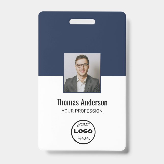 Personalized Employee Photo ID Corporate Security  Badge (Front)