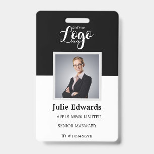 Personalized employee Photo ID & security pass Badge