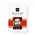 Personalized Employee | Red Logo Staff Photo