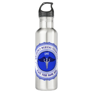Personalized EMT Paramedics Caduceus 710 Ml Water Bottle