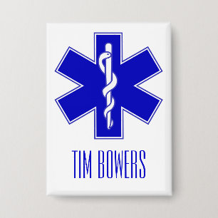 Personalized EMT Star of Life Symbol