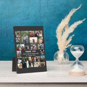 Personalized End Of Year Family 22 Photo Collage Plaque