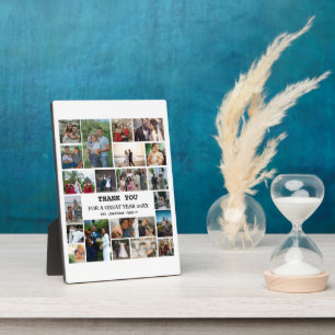 Personalized End Of Year Family 22 Photo Collage Plaque
