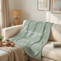 Personalized Engaged Couple Handwritten Sage