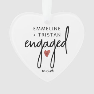 Personalized Engagement Acrylic Ornament