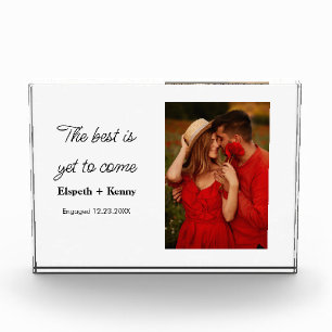 Personalized Engagement Gifts for Couple Frame Photo Block