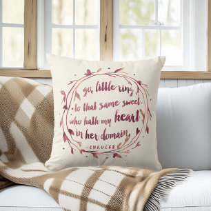 Personalized Engagement Keepsake Pillow