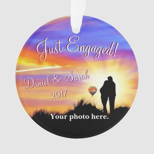 Personalized Engagement Ornament (Front)