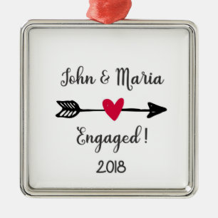 Personalized Engagement Ornament
