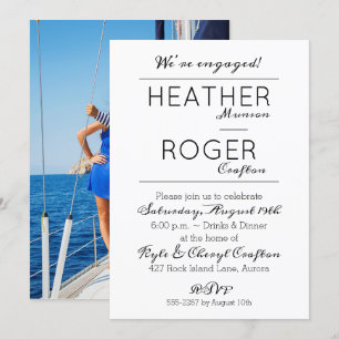Personalized ENGAGEMENT PARTY Invites   Add PHOTO