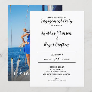 Personalized ENGAGEMENT PARTY Invites Add PHOTO