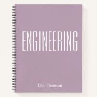 Personalized Engineering Graph Paper Simple Lilac