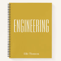 Personalized Engineering Graph Paper Simple Yellow