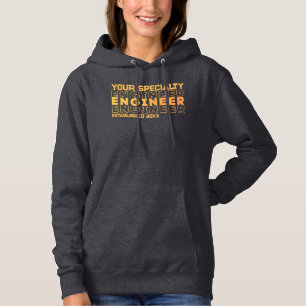 Personalized Engineering Specialty Graduation Year Hoodie