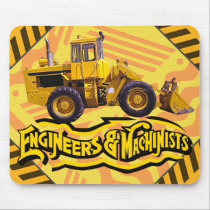 Personalized Engineers and Machinists Construction Mouse Pad