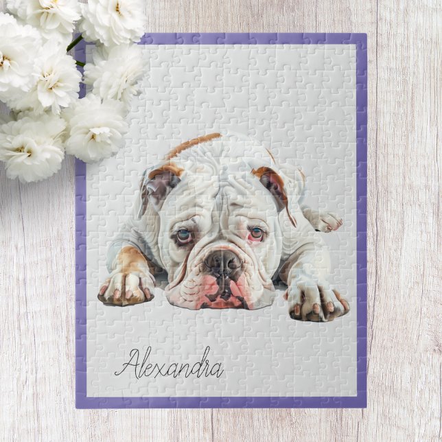 Personalized English Bulldog Jigsaw Puzzle (Creator Uploaded)