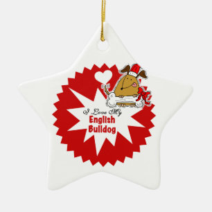 Personalized English Bulldog Keepsake Ornament