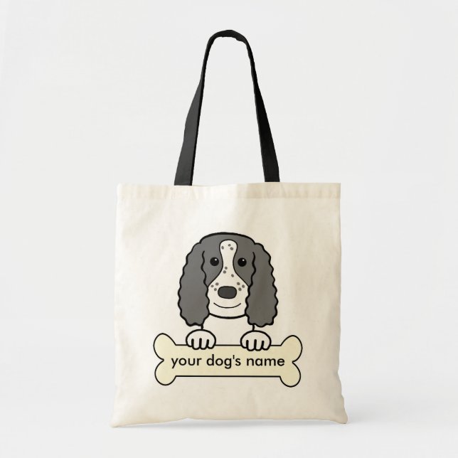 Personalized English Cocker Spaniel Tote Bag (Front)
